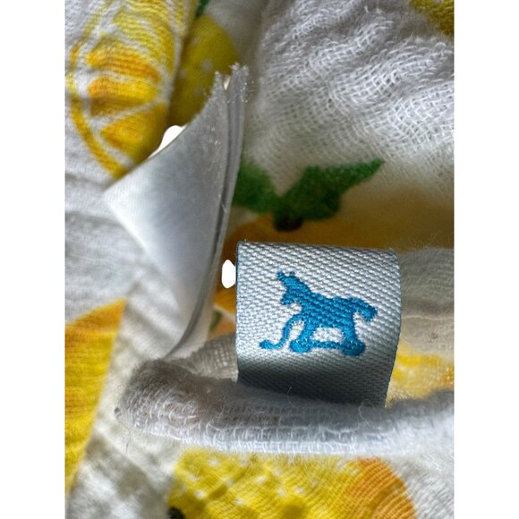 Lemon Print Cotton Muslin Baby Blanket 46X46 Inches Lightweight & Breathable - Picture 2 of 9